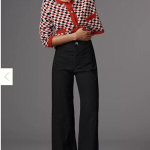 Maeve | the Colette | Black Wide Leg Pants